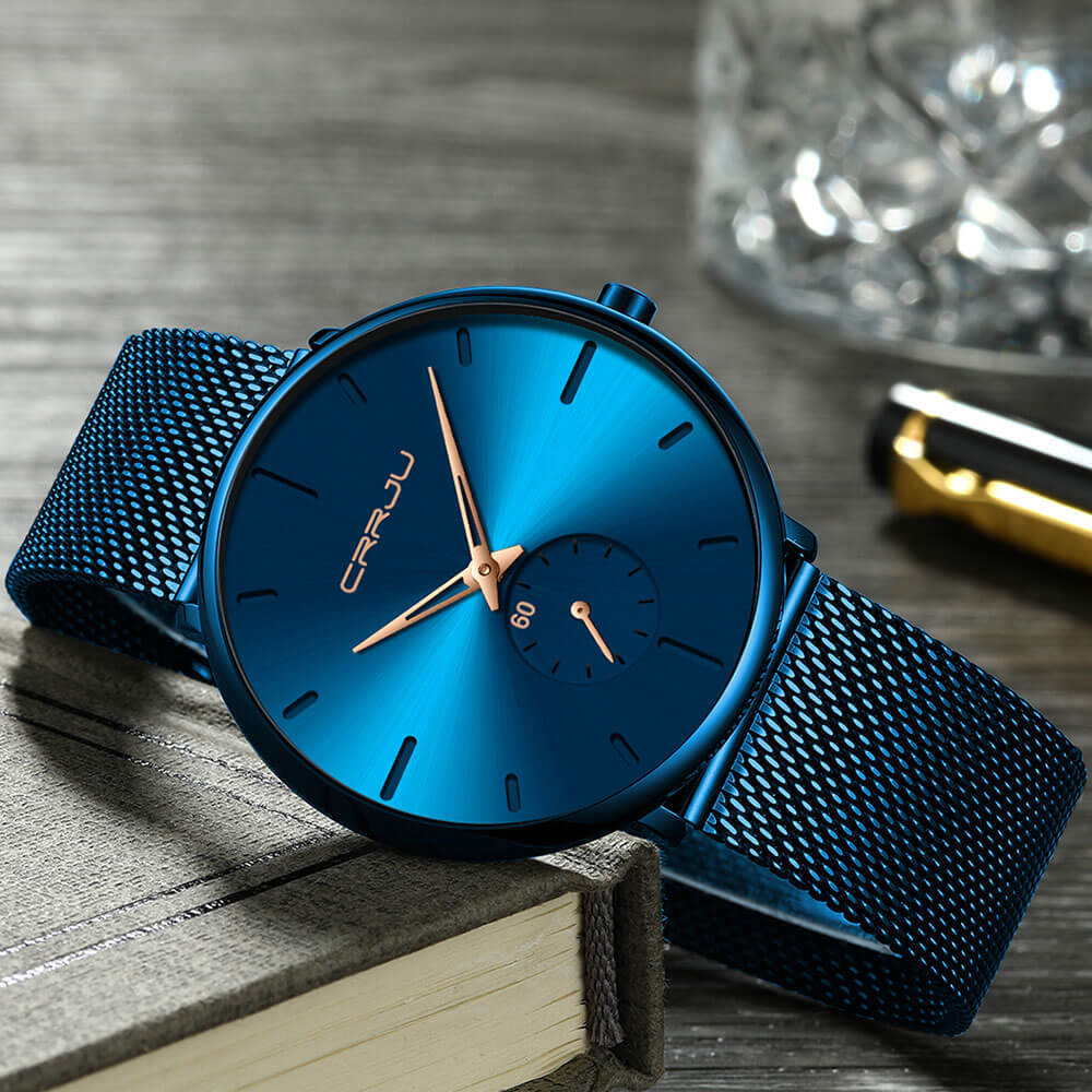 Edward - Minimalistisch Quartz horloge met gestroomlijnd ontwerp