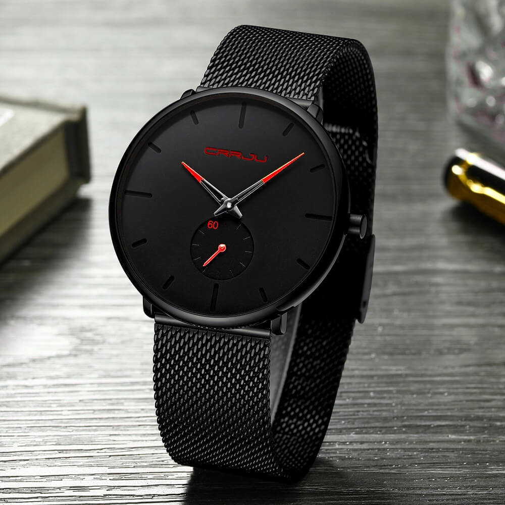 Edward - Minimalistisch Quartz horloge met gestroomlijnd ontwerp