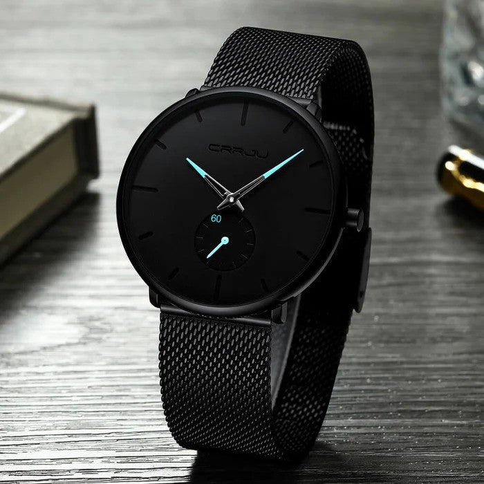 Edward - Minimalistisch Quartz horloge met gestroomlijnd ontwerp