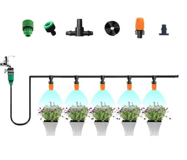 PlantMist - Automatische tuinspuitset met fijne nevel en waterbesparende regeling