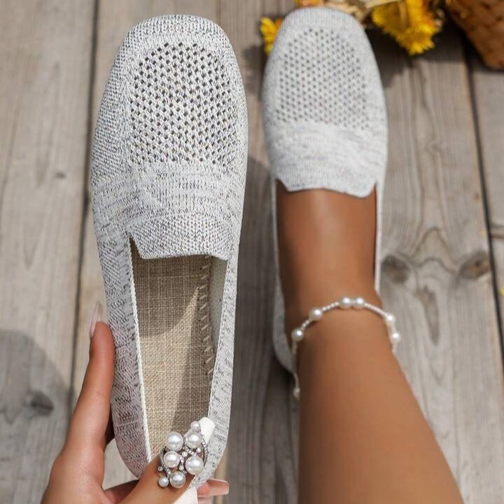 Lina - Lichtgewicht platte schoenen met ademende mesh en antislipzool