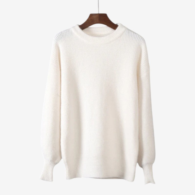 Maya – Oversized Trui met Lange Mouwen en Ronde Hals