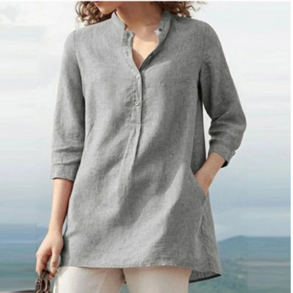 Elara – Pullover met staande kraag en lange mouwen