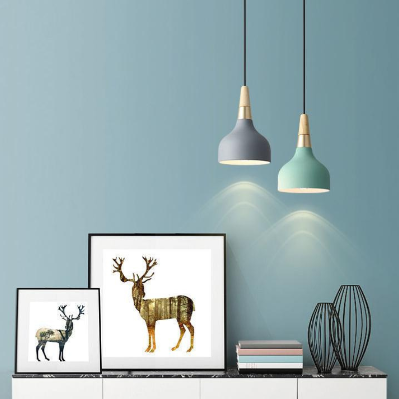 LumeArt – Moderne Macaron Schijf Hanglamp met Levendige Kleuren