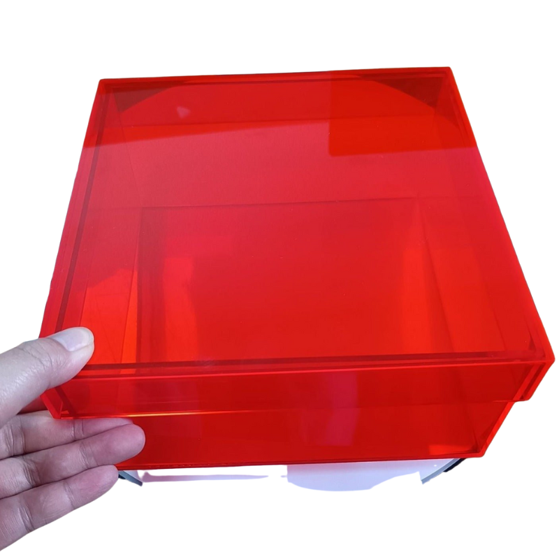ClearNest – Kleurrijke Acryl Opbergdoos met Deksel en Stapelbaar Ontwerp