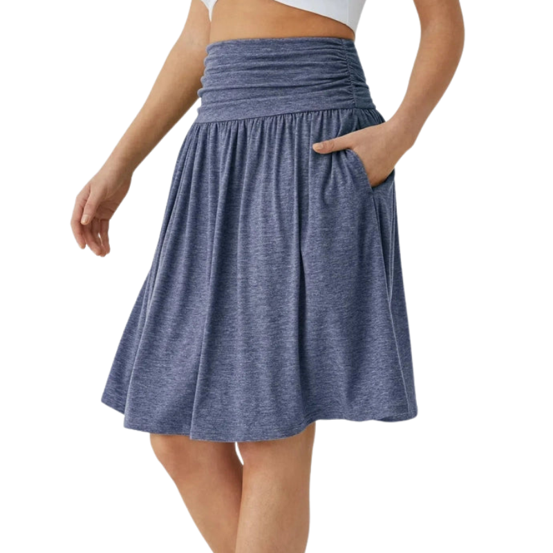 Victoria – Hoge taille korte rok met ruches en zakken