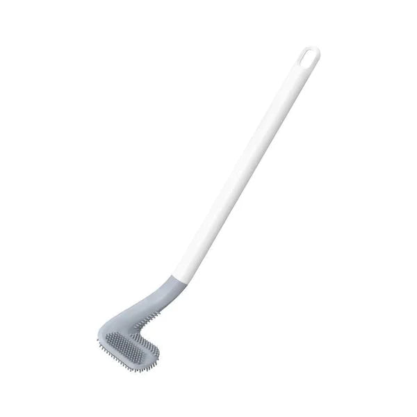 HygieneSwipe – Flexibele toiletborstel met platte kop en wandhouder voor bacterievrije reiniging