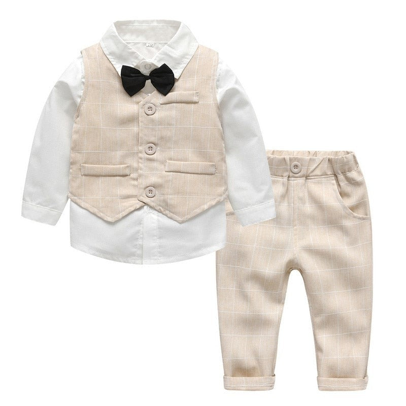 Jayden – Klassieke 3-delige set met mouwloos vest en casual broek