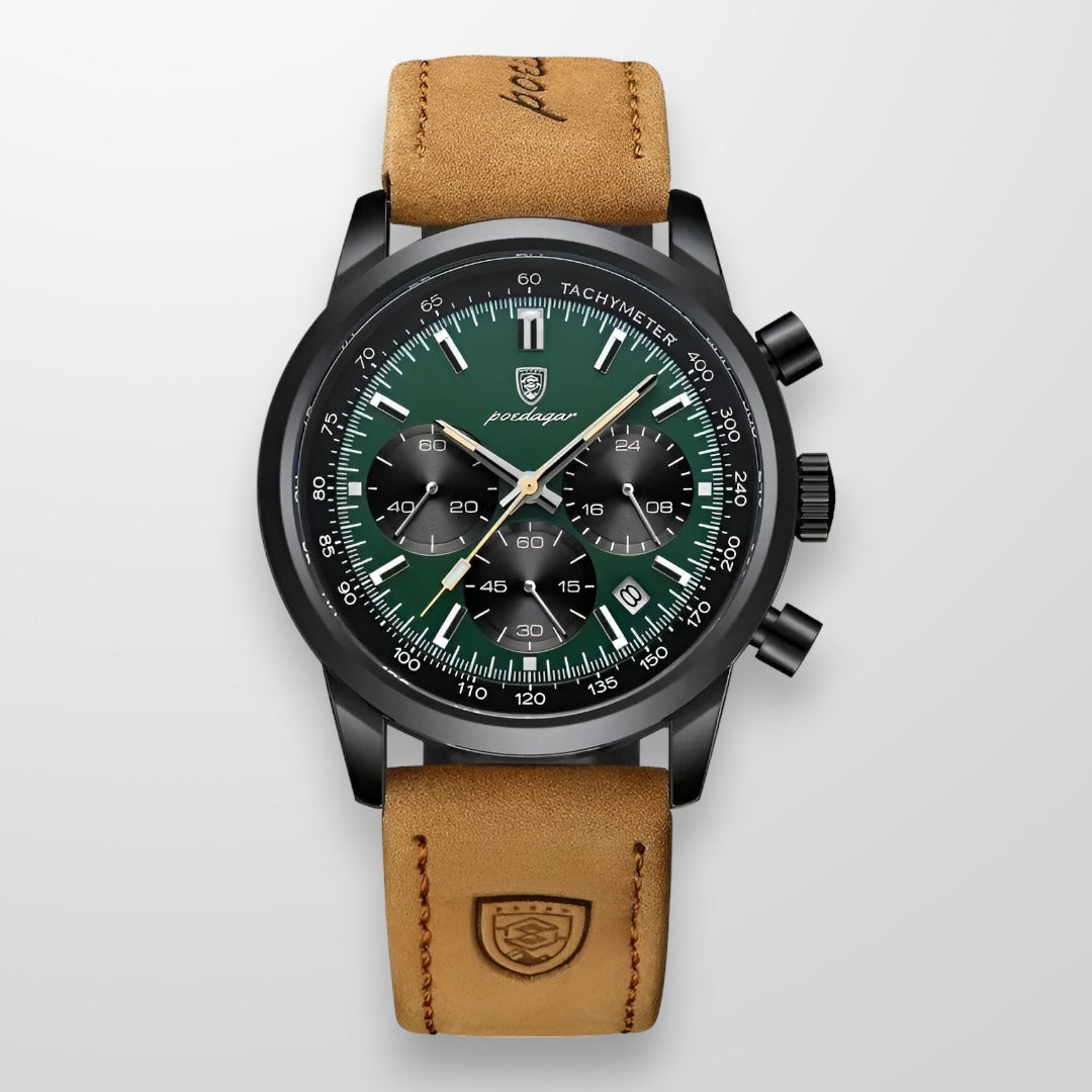 Aaron - Luxe horloge met elegant design, nauwkeurige tijdwaarneming en lichtgevende display