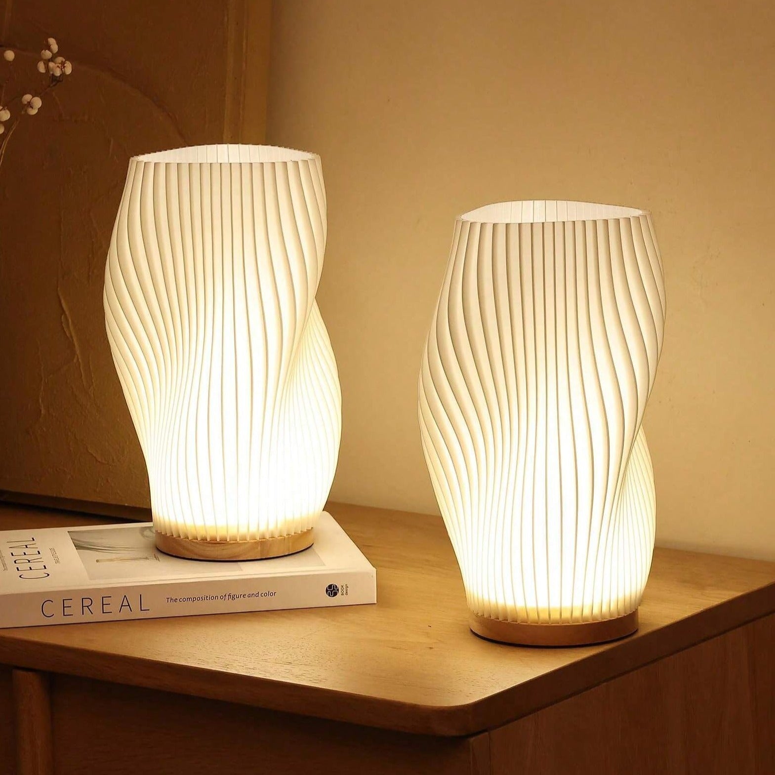 WaveLuxe - Elegante USB-lamp met twee lichtkappen