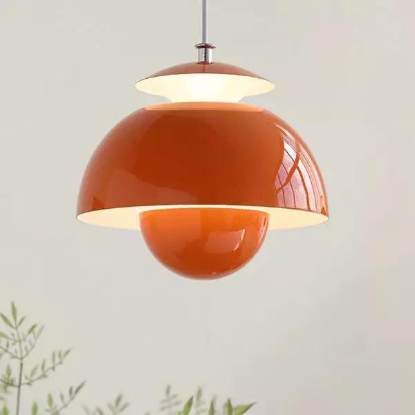 AuraSphere - Moderne hanglamp met gelaagd ontwerp en centraal bolaccent
