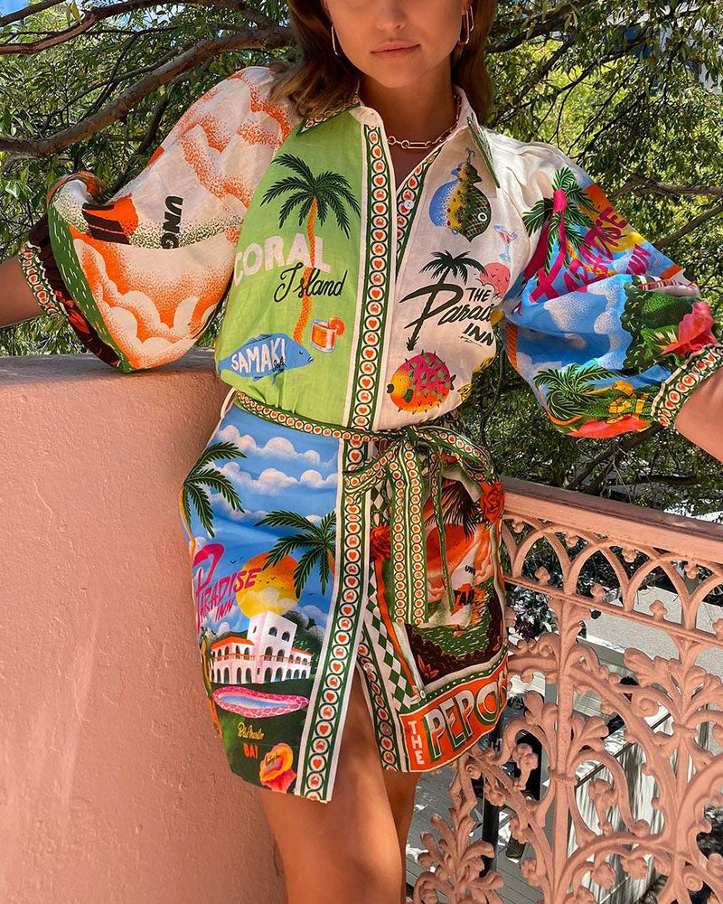 TrendyEase™ - Stylis Vrouwen Bedrukte Jurk