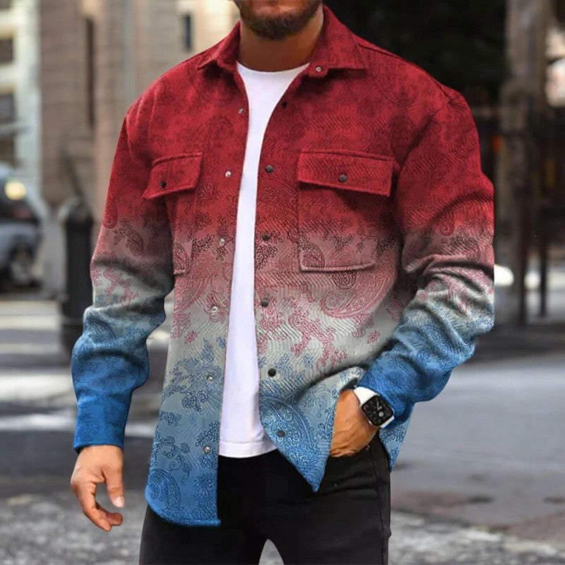 Alexander – Lange Mouw Jas met Knoopsluiting en Borstzakken