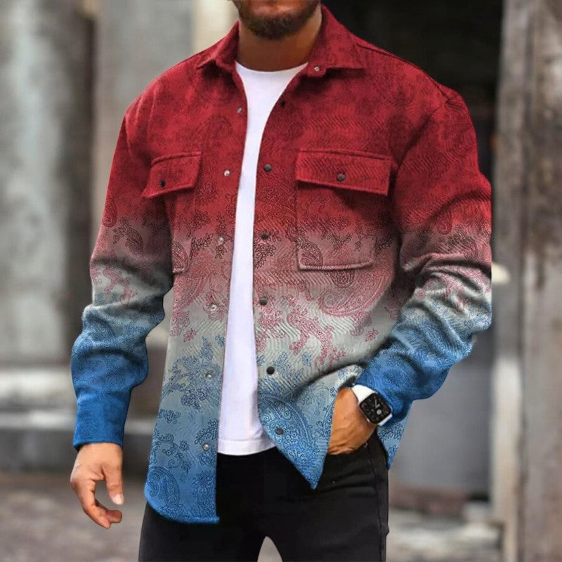 Alexander – Lange Mouw Jas met Knoopsluiting en Borstzakken