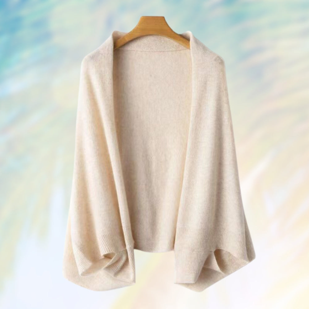 Ethena - Elegante wikkelsjaal met lange mouwen en comfortabele pasvorm