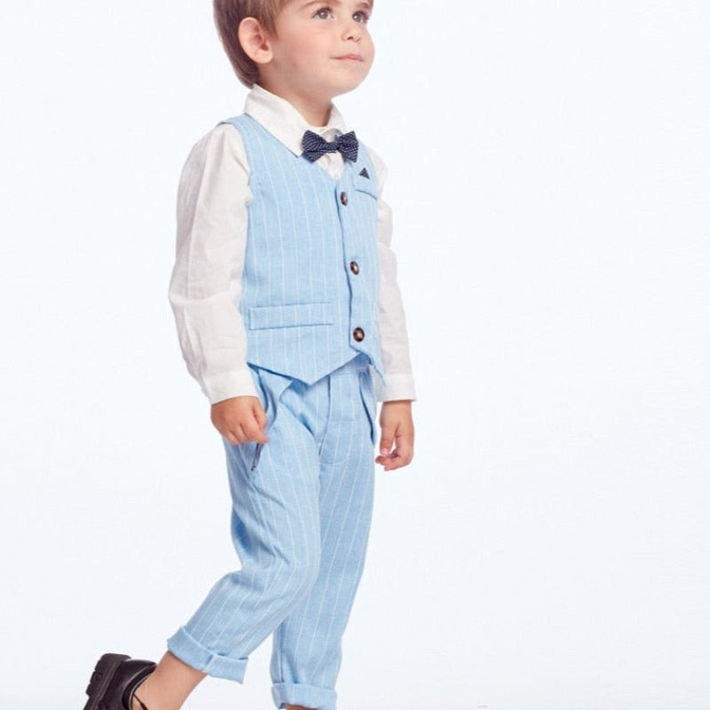 Jayden – Klassieke 3-delige set met mouwloos vest en casual broek
