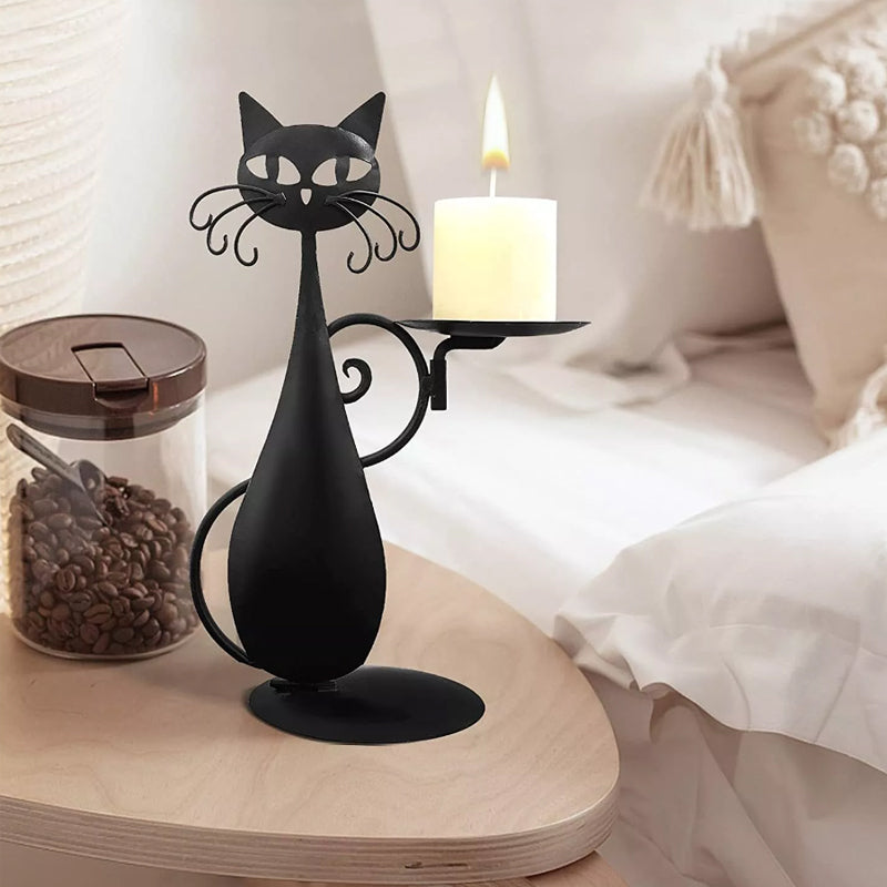 CatGlow - Charmante kaarsenhouder in de vorm van een kat voor moderne huizen