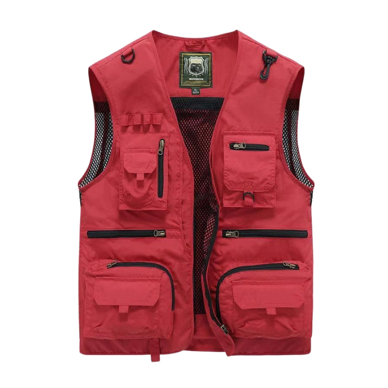 Toby – Lichtgewicht Outdoor Vest met Meerdere Zakjes en Ritsluiting
