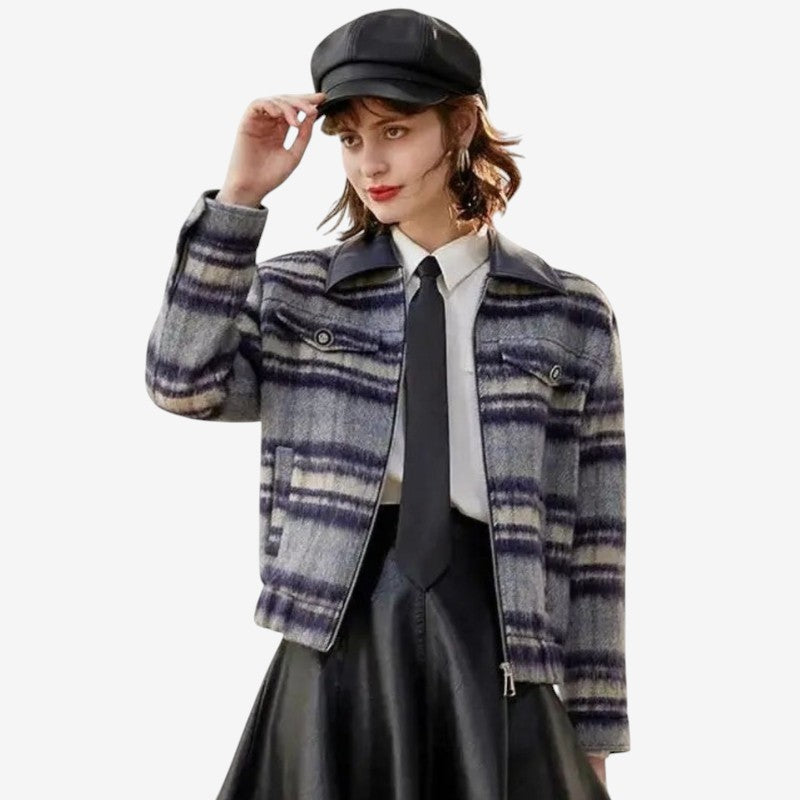 Peyton – Lange Mouwen Jas met Reverskraag en Meerdere Zakjes