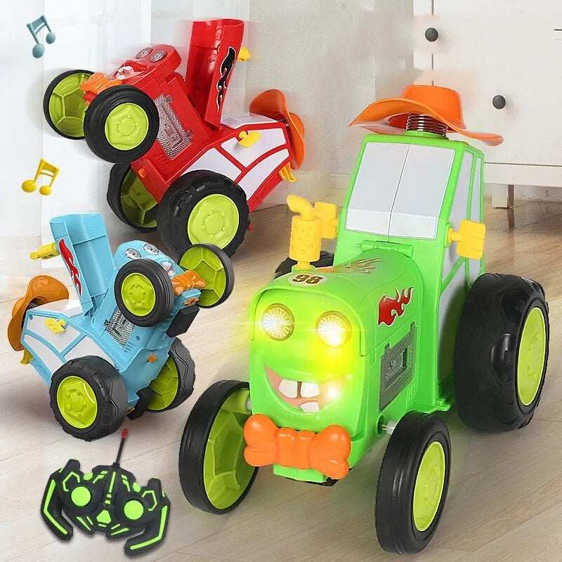 ZynoSpark – Springende RC stuntauto met muziek lichten en rechtopstaande bewegingsspel
