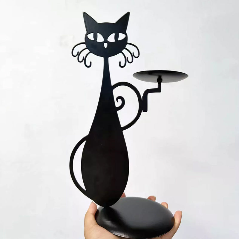 CatGlow - Charmante kaarsenhouder in de vorm van een kat voor moderne huizen