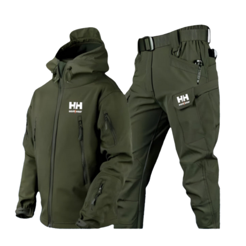 Marcus – Tweedelig Set met Jas en Broek met Rits en Zakken