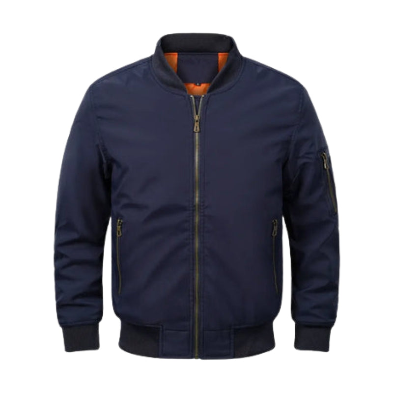 Carter – Lichtgewicht Bomberjack met Ritszakken en Lange Mouwen