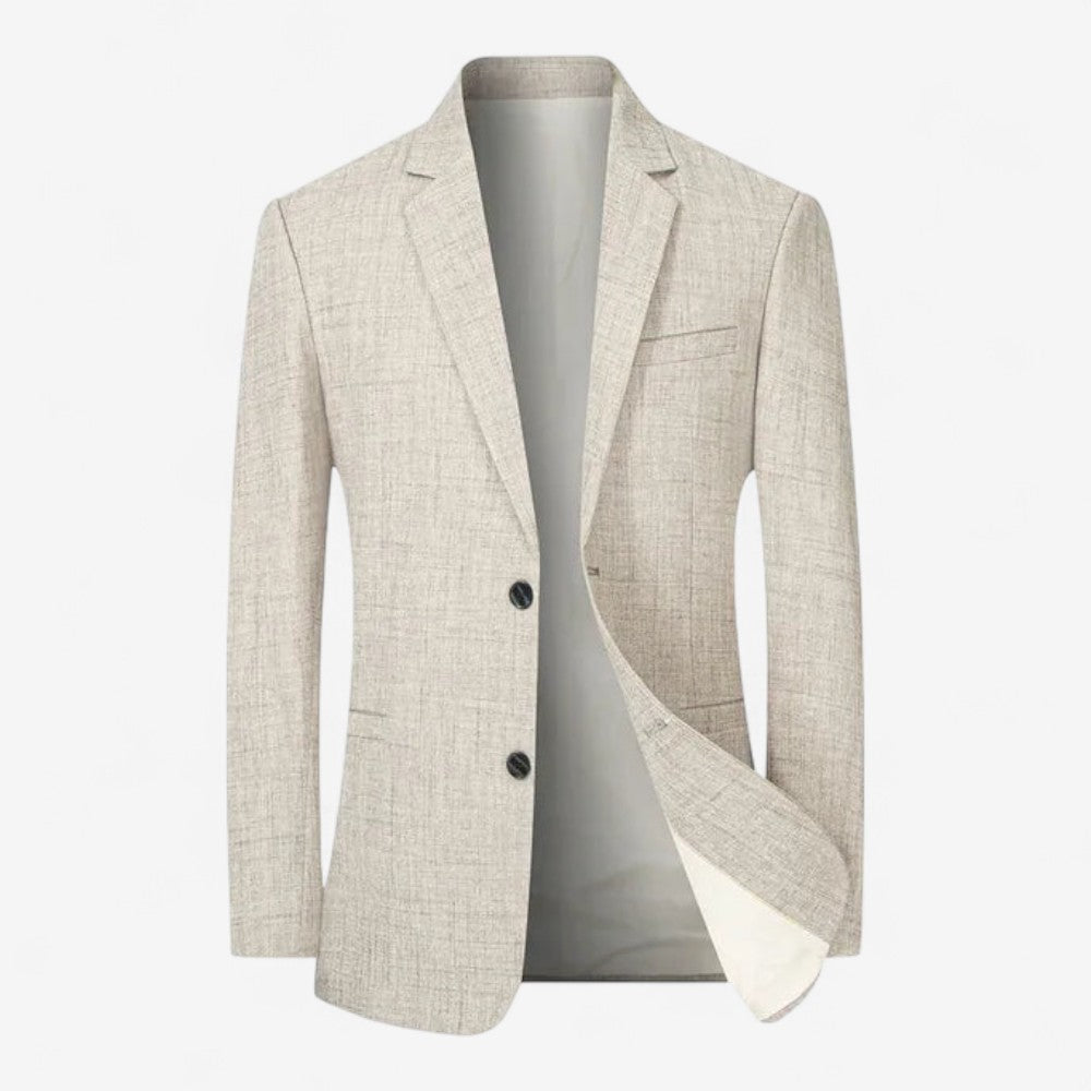 Arjen - Slim Fit Blazer met Lange Mouwen en Functionele Zakken