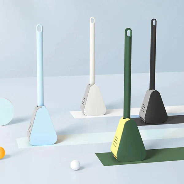 HygieneSwipe – Flexibele toiletborstel met platte kop en wandhouder voor bacterievrije reiniging