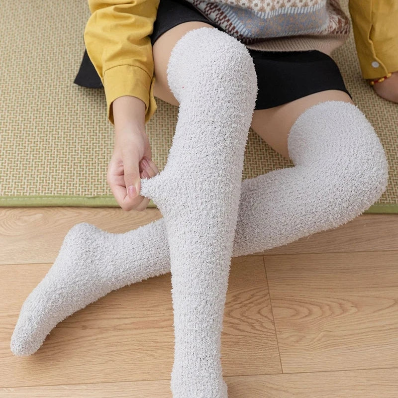 Aria - Over de Knie Sokken met Elastische Boord en Naadloze Teen