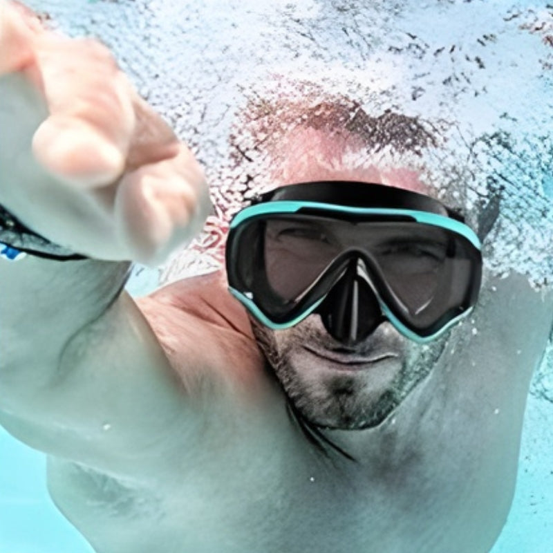 AquaView – Verstelbaar Duikmasker met Neusbedekking voor Onderwatergebruik