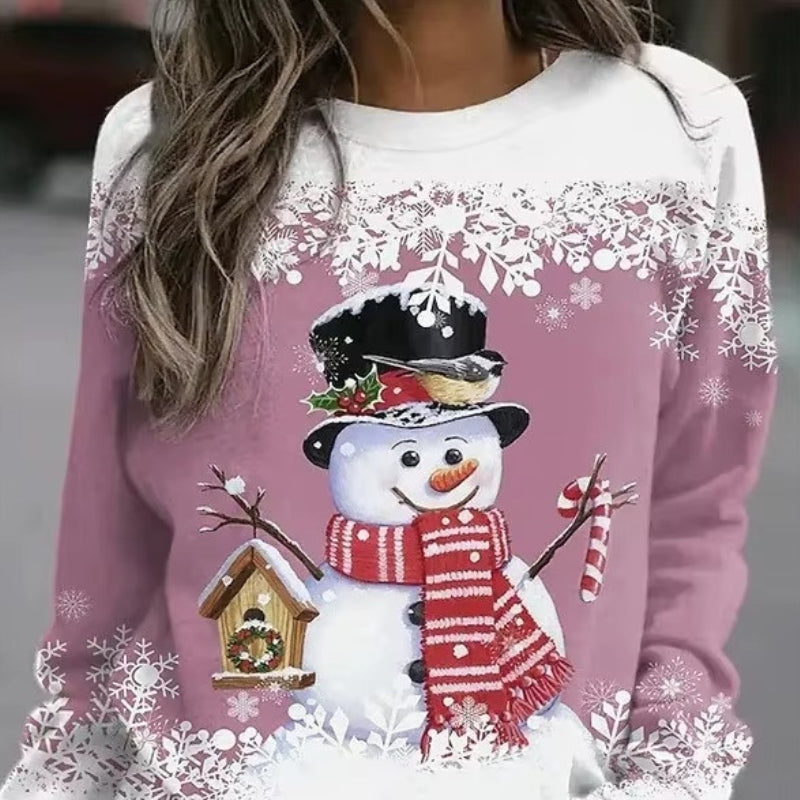 Harper – Lange Mouw overhemd met Print en Ronde Hals