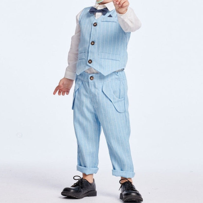 Jayden – Klassieke 3-delige set met mouwloos vest en casual broek