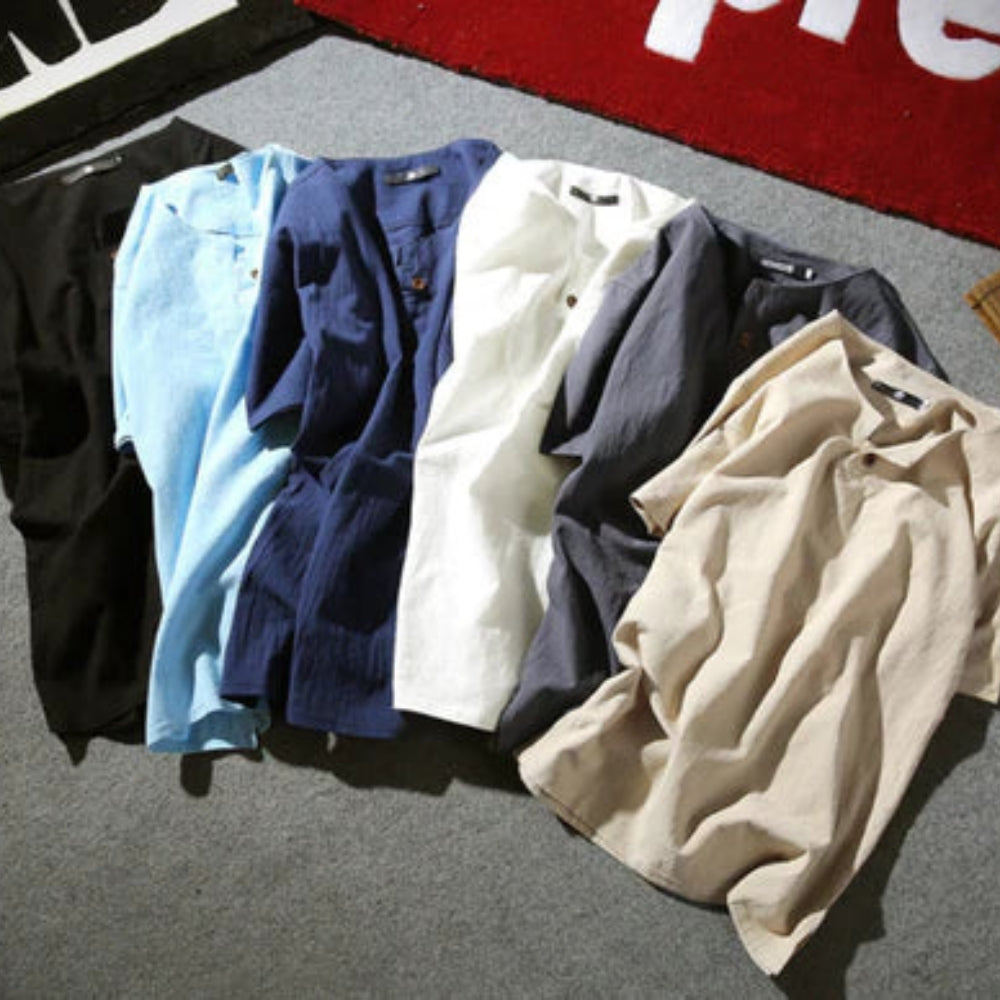 Bruce – Elegant overhemd met korte mouwen knoopsluiting en comfortabele pasvorm