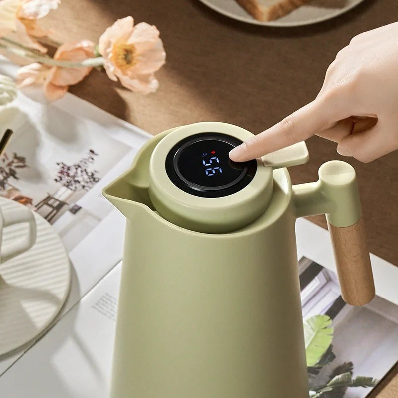 ThermoMate – Thee thermoskan met digitaal display en compacte handgreep