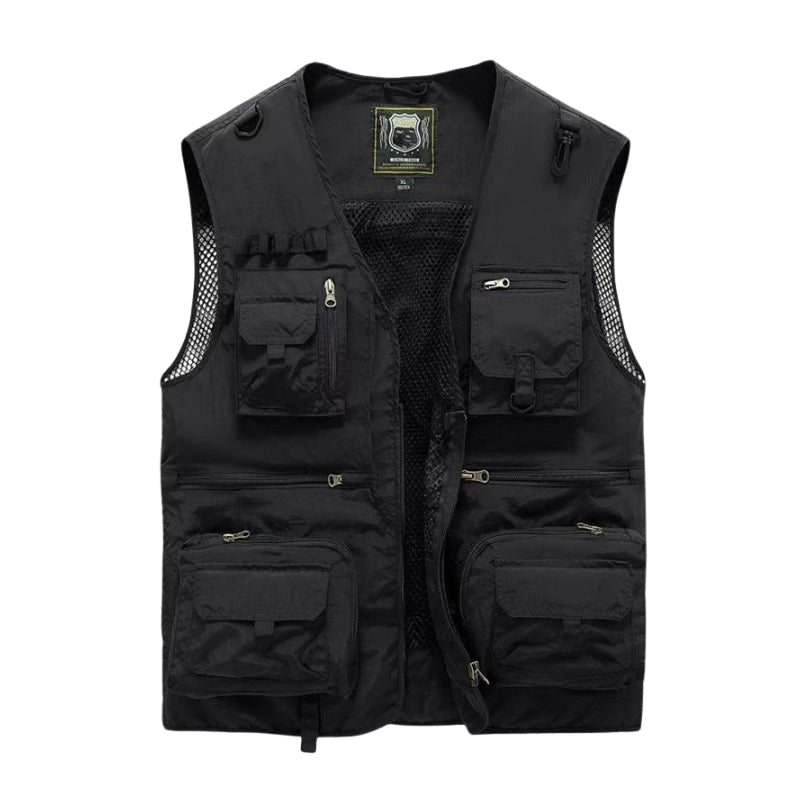 Toby – Lichtgewicht Outdoor Vest met Meerdere Zakjes en Ritsluiting