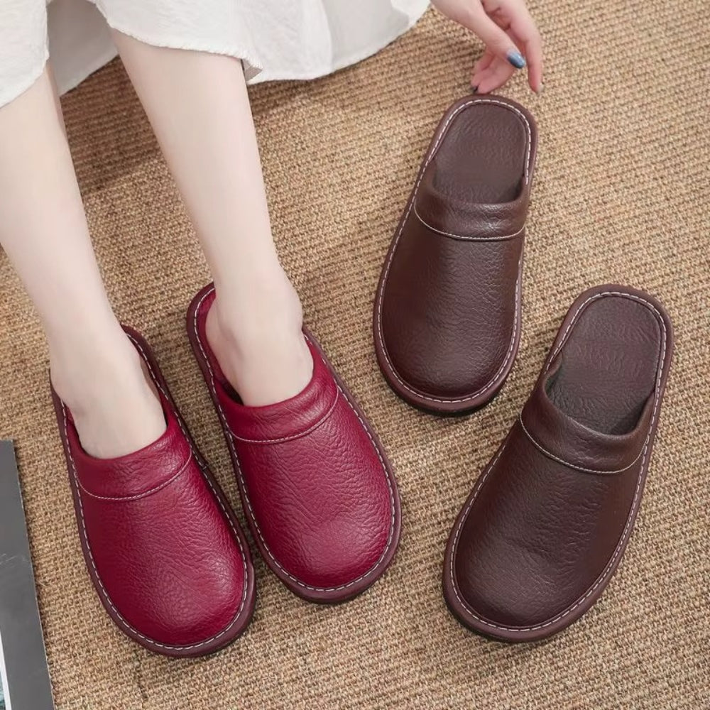 CozyStep – Ronde Teen Slippers met Slip On Ontwerp