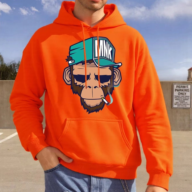 Alex - Hoodie met Lange Mouwen Zakjes en Geribd Detail