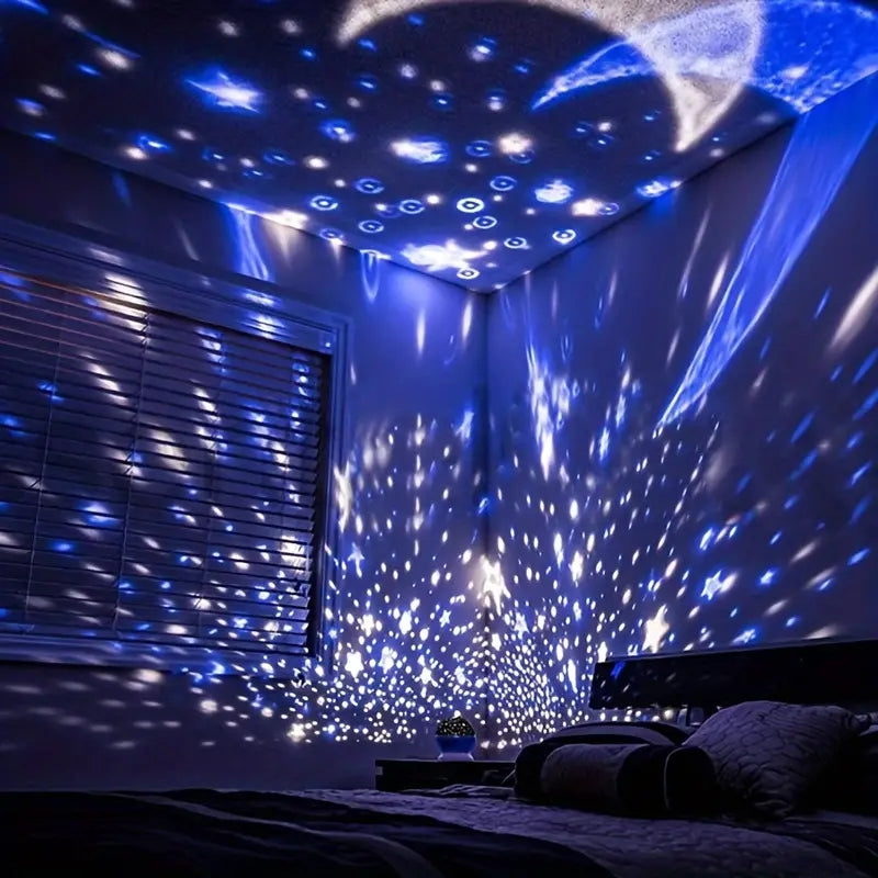 StarGlow – 2 in 1 LED Sterrenlichtprojector met Roterend en Verstelbaar Ontwerp