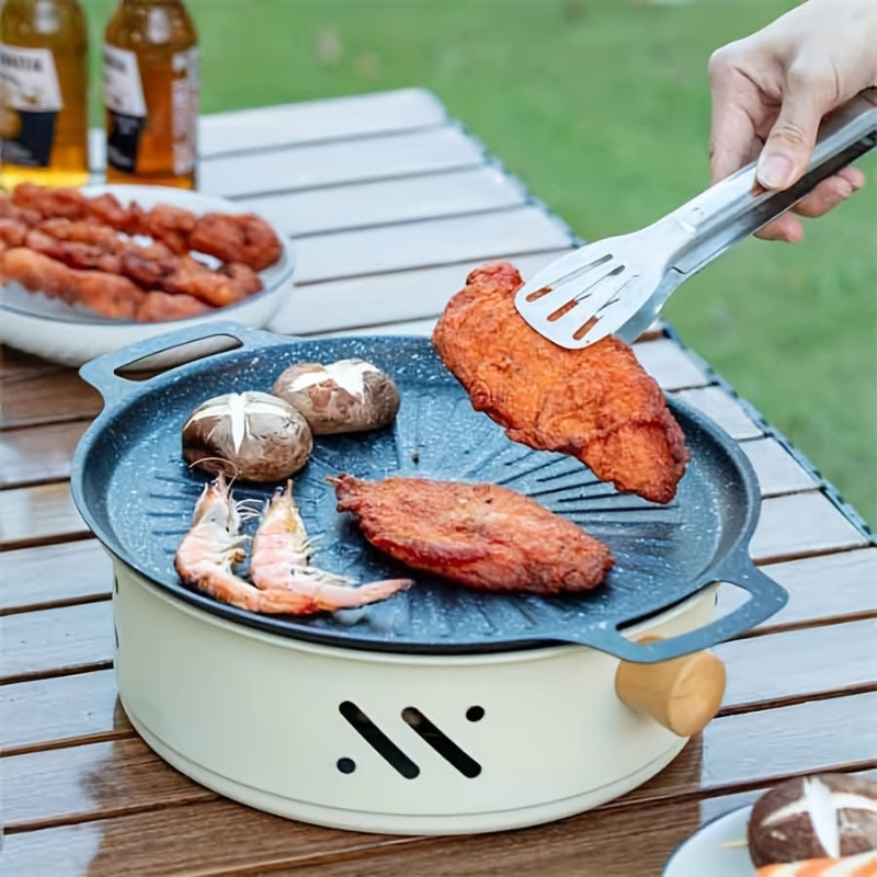 GrillMate – Draagbare BBQ Grill met Anti aanbaklaag en Gemakkelijke Draaggrepen