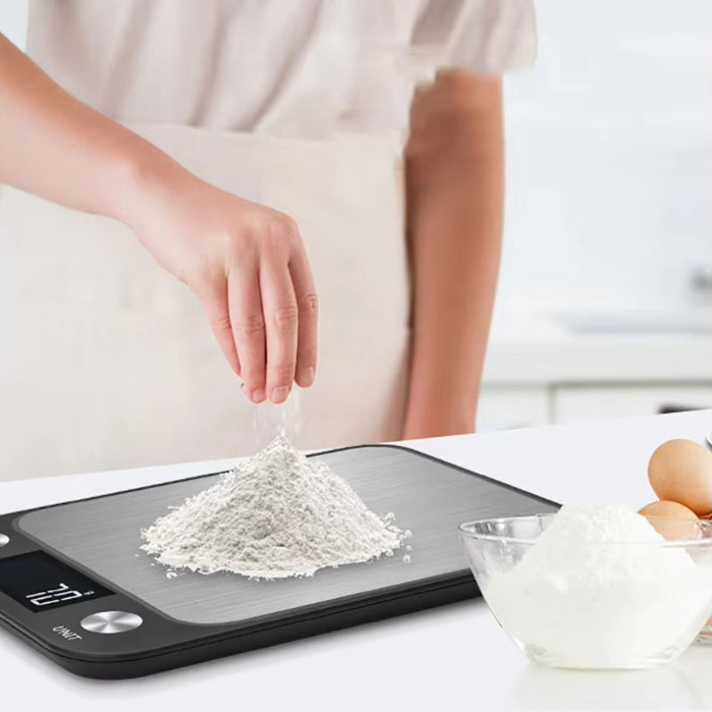 WeighEase – Elektronische Keukenweegschaal met Digitaal Display en Knopbediening