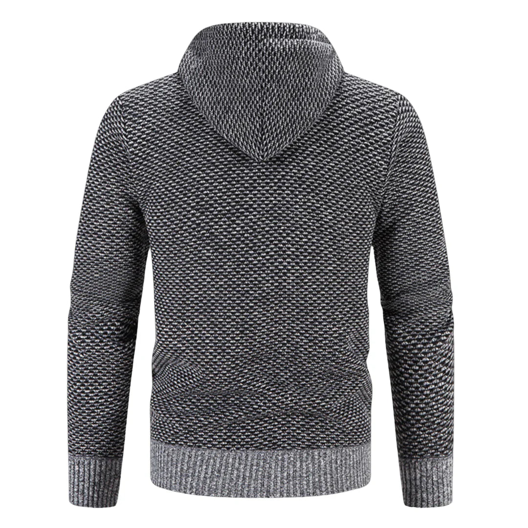 Beron - Warme langärmelige Jacke mit Kapuze und Taschen