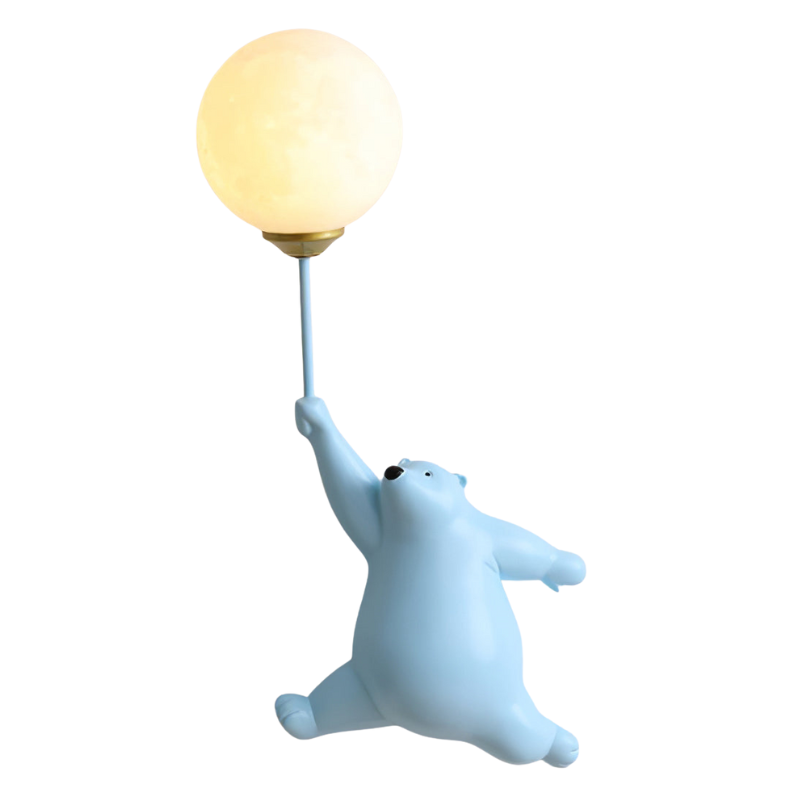 GlowCub – LED Wandlamp met Teddybeer en Ballonontwerp