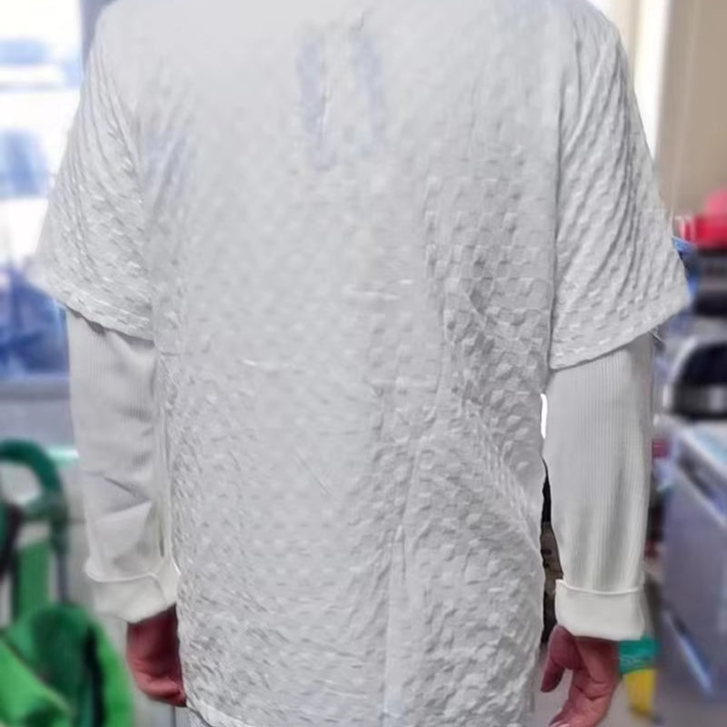 Theodore – Tweedelige Set met Korte Mouwen overhemd en Wijd Poot Broek