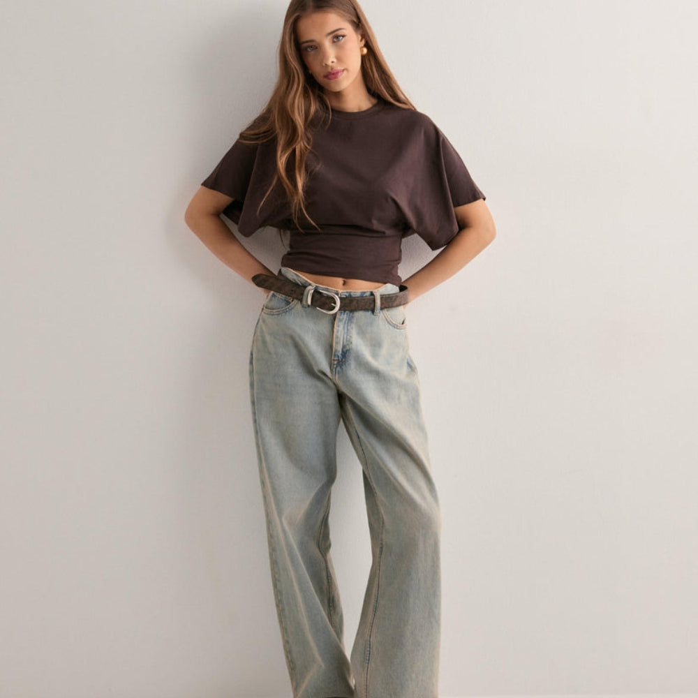 Hannah - Trendy T-hemd met ronde hals en korte mouwen