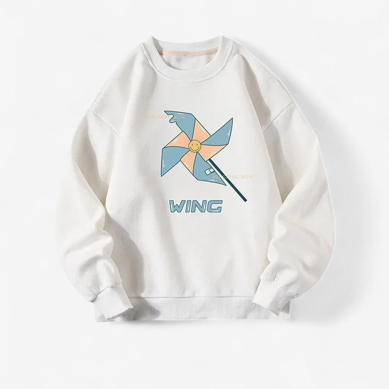 Archer - Lange Mouw Trui met Ronde Hals en Geribbelde Details