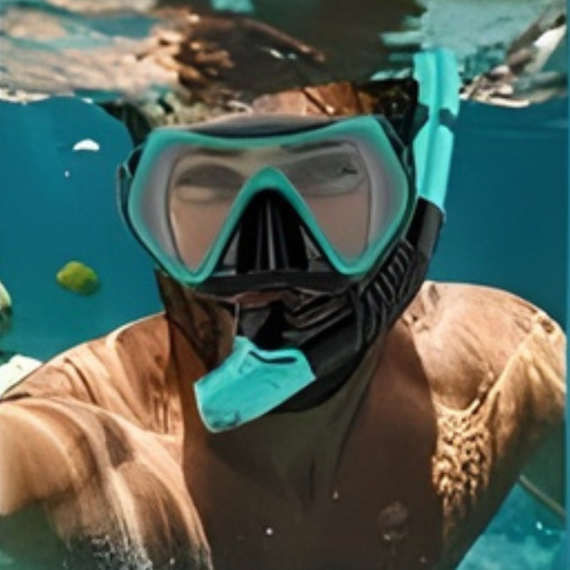 AquaView – Verstelbaar Duikmasker met Neusbedekking voor Onderwatergebruik