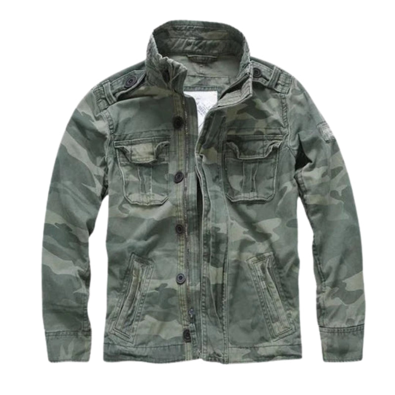 Christian – Lange Mouw Zip Up Jas met Meerdere Zakken