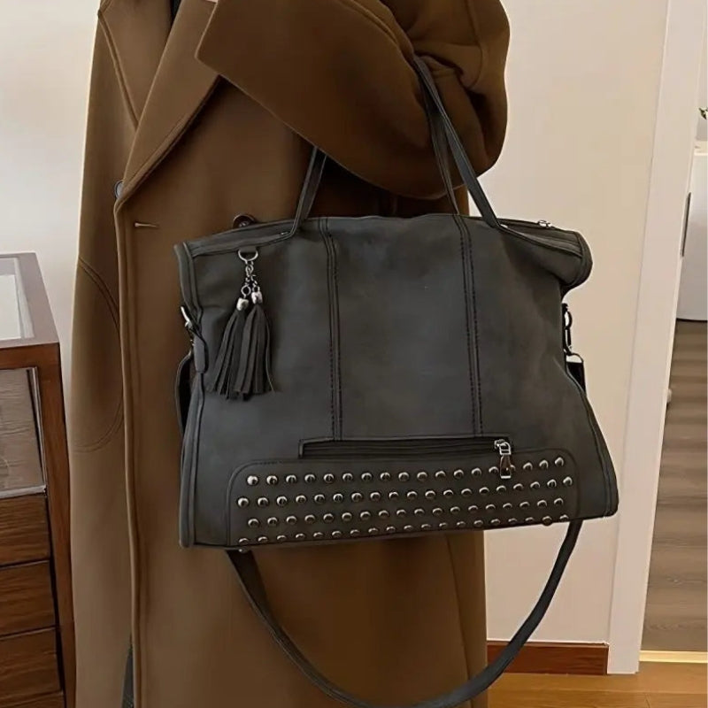 Virginia – Handtas met meerdere ritsvakken en verstelbare riem