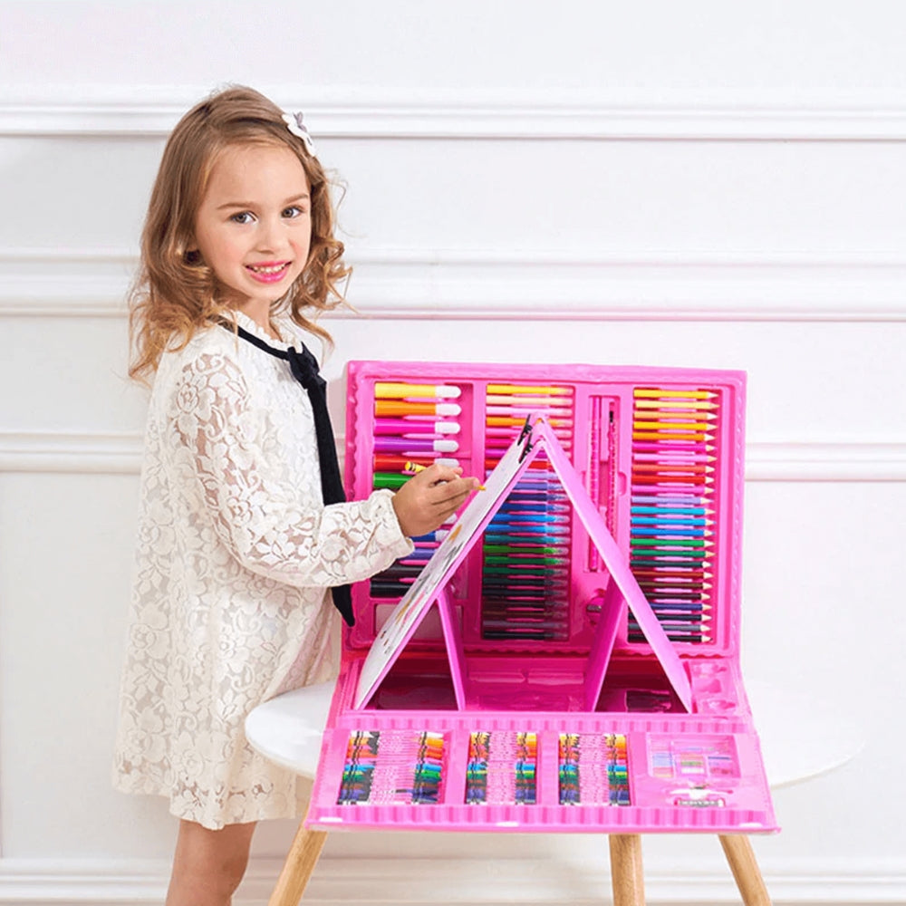 CraftiKidz – Complete tekenset van 208 stuks voor beginnende makers en jonge kunstenaars